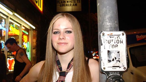 Avril Lavigne am Anfang ihrer Karriere