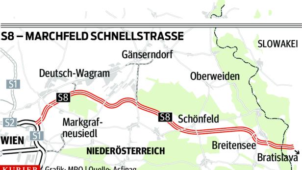 Streit um Schnellstraße S 8: Bauer punktet vor Gericht gegen Asfinag