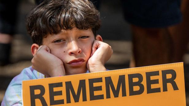 Viele US-Schulkinder wurden schon Augenzeugen von Amokläufen, wie der 11-jährige Miduel Ortiz in Austin