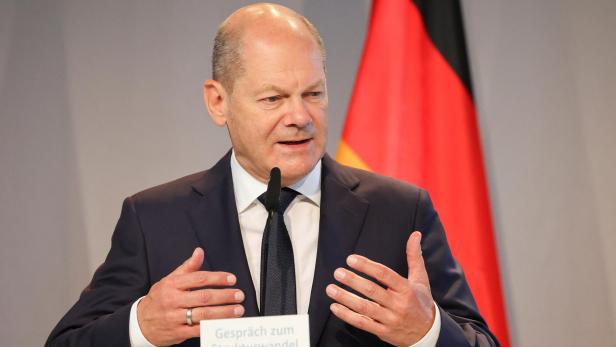 German Chancellor Scholz meets state prime ministers with coal-fired energy production sites, in Spreetal