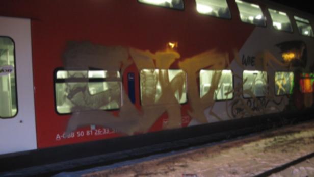 Graffiti-Sprayer festgenommen, Wien, hoher Sachschaden
