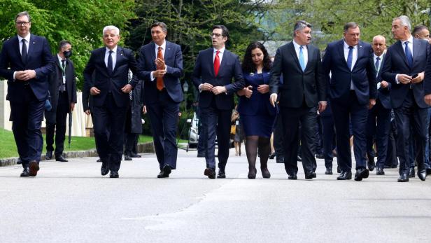 FILE PHOTO: Balkan presidents attend the annual Brdo-Brijuni Process summit in Slovenia
