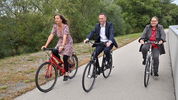 Radweg zwischen Schwechat und Simmering gebaut
