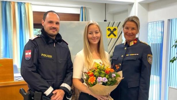 Abteilungsinspektor Patrick Weiss-Hubner, Katharina Doppler und Bezirkspolizei-Chefin Sonja Fiegl
