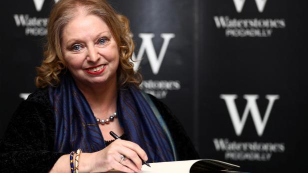 Author Hilary Mantel attends a book signing for her new novel "The Mirror and the Light" at a book store in London