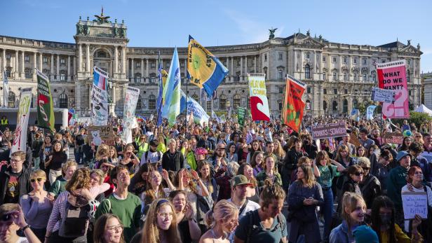 Klimastreik: 12.000 marschierten in Wien zum Heldenplatz