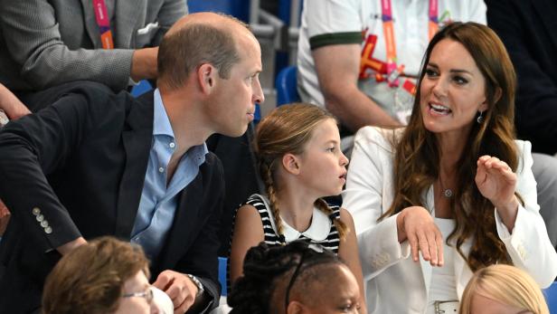 Prinz William, Prinzessin Charlotte und Prinzessin Kate