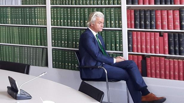Geert Wilders im Parlament in Den Haag