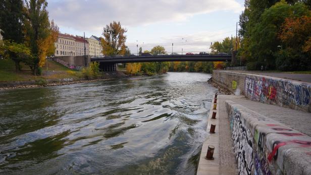 Fußgänger in Wiener Donaukanal gestoßen: Zeuge rettete Mann