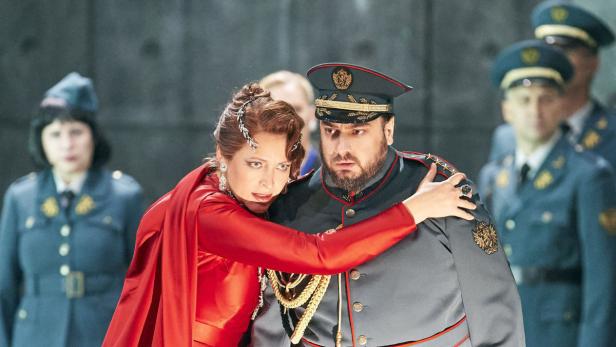 Tatiana Serjan ist die Lady Macbeth an der Wiener Staatsoper, George Petean ihr Mordgehilfe und König.
