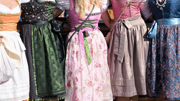 Women with Dirndl at Oktoberfest in Munich, Germany