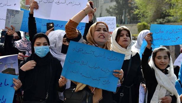 Demonstration in Kabul, Mai 2022
