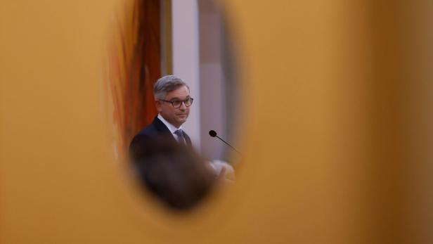 Austrian Finance Minister Brunner delivers budget speech in Parliament in Vienna