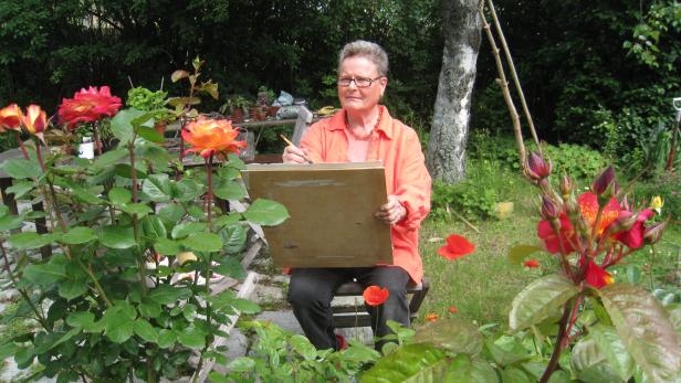 Garten-Arbeit: Die Rosenmalerin Annika Rücker