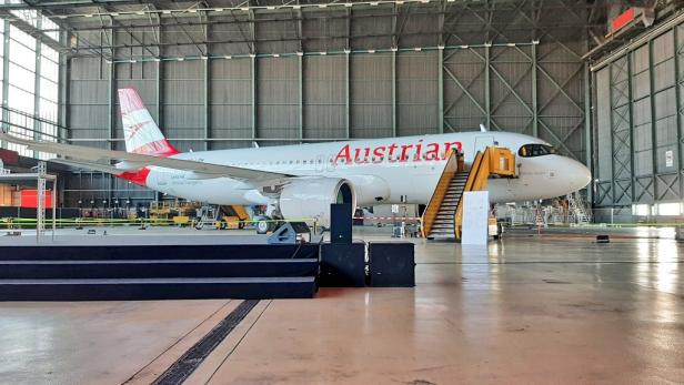 Die neue A320neo-Maschine der AUA in Wien-Schwechat