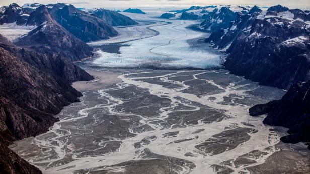 Gletscher in Grönland schmelzen dahin