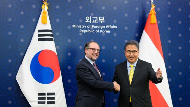 Außenminister Schallenberg traf Kollegen Park Jin in Seoul