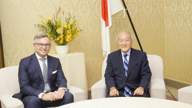 Finanzminister Brunner traf Amtskollegen Suzuki