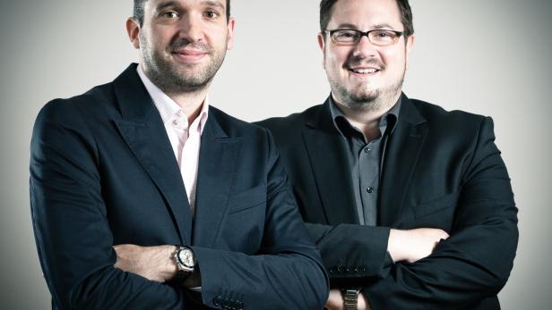 Die MediaBrothers Stephan Gustav Götz, Armin Rogl (v.l.n.r.)