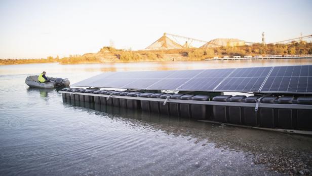 In NÖ soll Mitteleuropas größte schwimmende Photovoltaik-Anlage entstehen