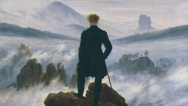 „Der Wanderer über dem Nebelmeer“ von Caspar David Friedrich