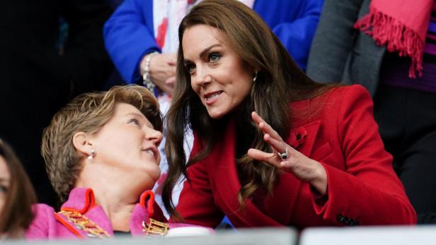 Britain's Catherine, Princess of Wales attends Rugby League World Cup in Wigan