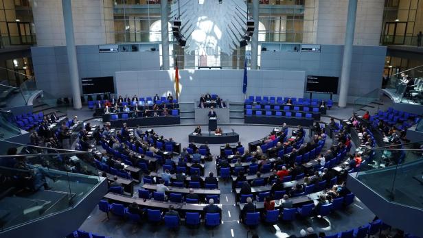 German Parliament session in Berlin