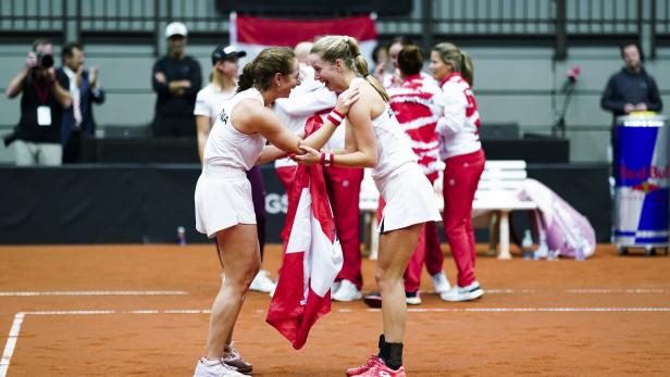 Österreichs Tennis-Frauen schaffen den Heimsieg gegen Lettland