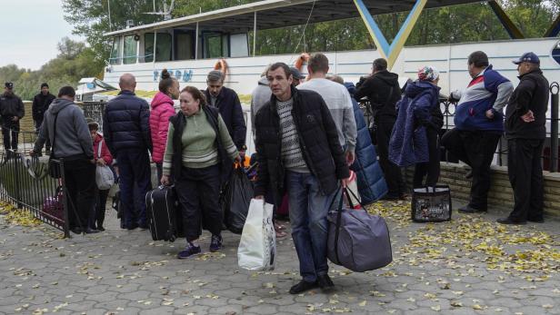 Evacuees from Kherson region 