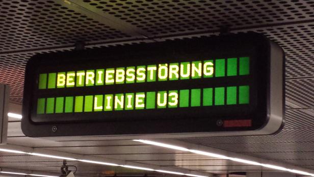 Wiener U-Bahn nach technischem Defekt lahmgelegt