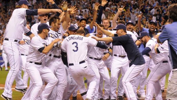 Jubel bei den Tampa Bay Rays