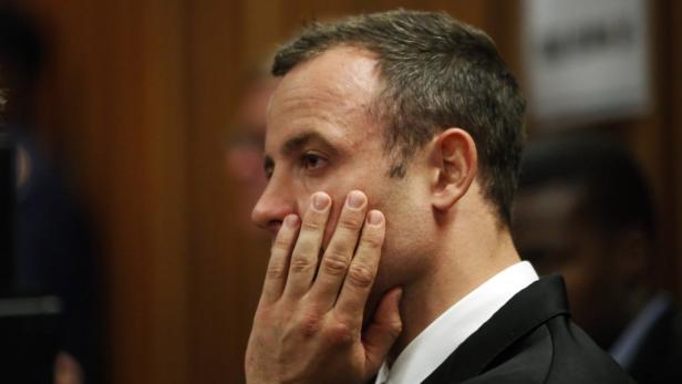 Verzweifelte Haltung: Oscar Pistorius im Gerichtssaal.