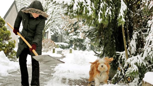 Schneeschaufel und Streugut: Für den Winter gerüstet
