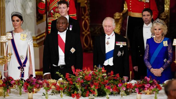 Prinzessin Kate, Cyril Ramaphosa, König Charles und Königsgemahlin Camilla