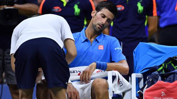 Novak Djokovic musste hart kämpfen und schaute dementsprechend aus.