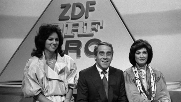 3sat 1984: Vera Russwurm, Dagmar Wacker (SRG), Helmut Bendt (ZDF)