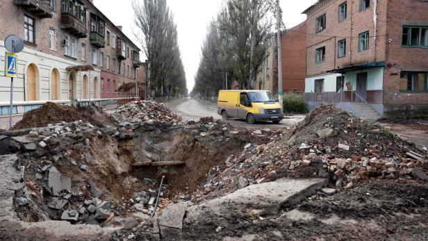 Zerstörungen im Donbass