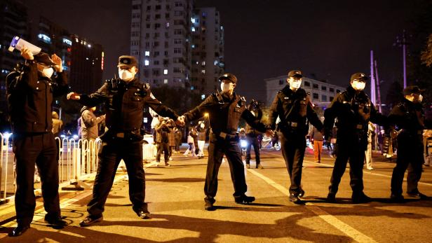 Nach den Protesten in mehreren chinesischen Städten griff die Polizei hart durch. In den Straßen ist alles wieder ruhig