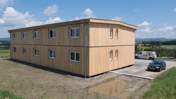 Das neu aufgebaute Asylquartier in Altenfelden.