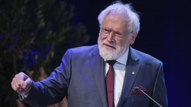 Quantenphysiker Anton Zeilinger am Donnerstag, 8.12., bei seinem Vortrag in Stockholm.
