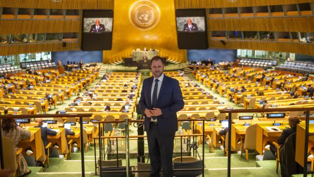 Christian Sagartz besuchte diese Woche das Hauptquartier der Vereinten Nationen in New York.