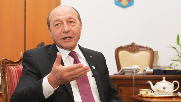 Interview mit dem rumänischem Präsidenten Traian Basescu am 27.02.2012 in Wien