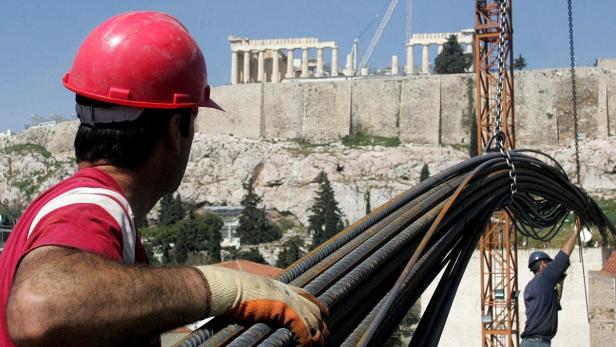 Athens Wirtschaft wächst wieder: Bauindustrie hofft auf Aufträge.