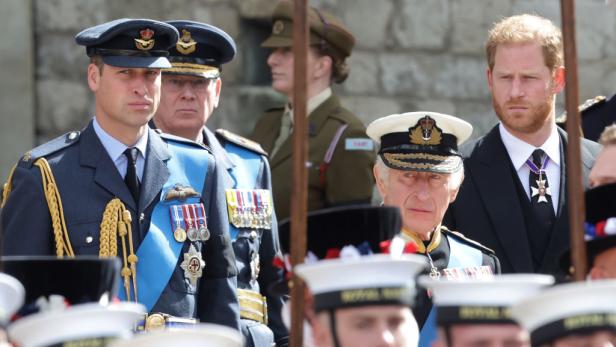 Prinz William, König Charles III und Prinz Harry