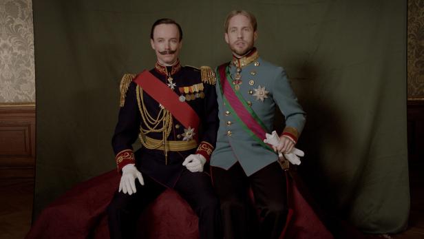 &quot;Duell der Kronprinzen&quot;: Raphael Nicholas als Wilhelm, Markus Freistätter als Rudolf.