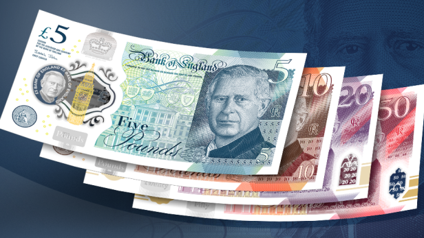 Bank of England präsentierte Banknoten mit Porträt von König Charles