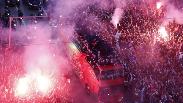 Zehntausende Marokkaner feierten ihre WM-Helden