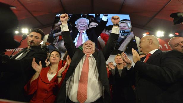 Die SPÖ hat zwar knapp 5 Prozent verloren, Bürgermeister bleibt Michael Häupl trotzdem.