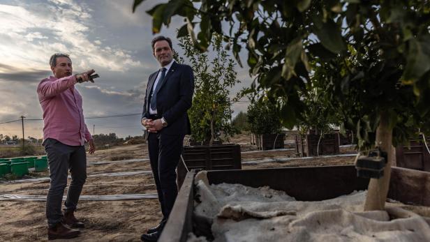 Erdäpfel in der Wüste: Landwirtschaftsminister holt sich Ezzes in Israel