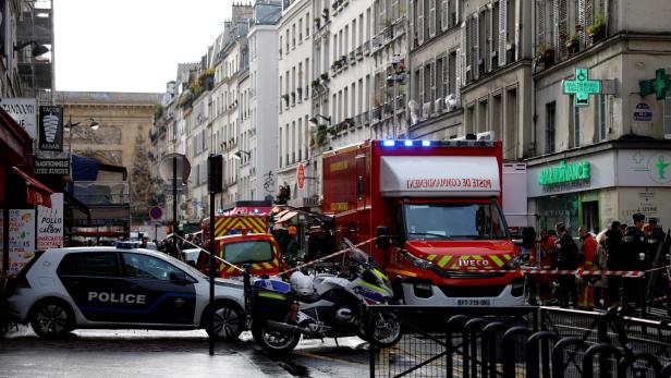 FILE PHOTO: Gunshots fired in central Paris
